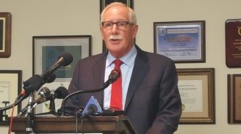 Prince George's County Public Schools CEO Kevin Maxwell discusses safety concerns during a Sept. 13 news conference at the administration building in Upper Marlboro. Photo by William J. Ford