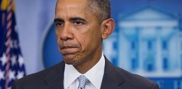 President Obama delivers a statement on the attacks in Paris from the White House press briefing room on Nov. 13. (Courtesy of the White House)