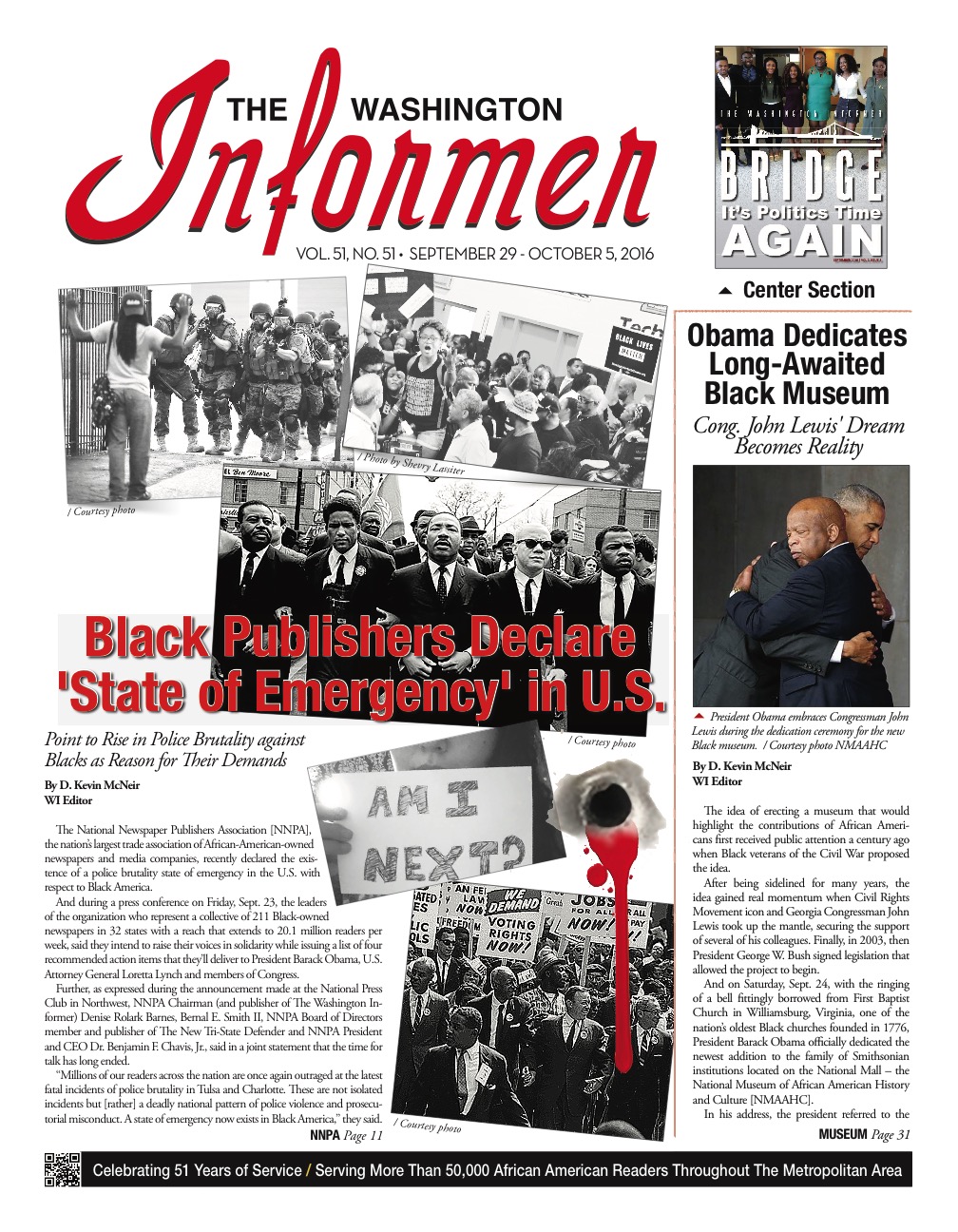 Washington Informer, September 29, 2016