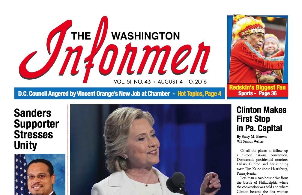 Washington Informer, August 4, 2016