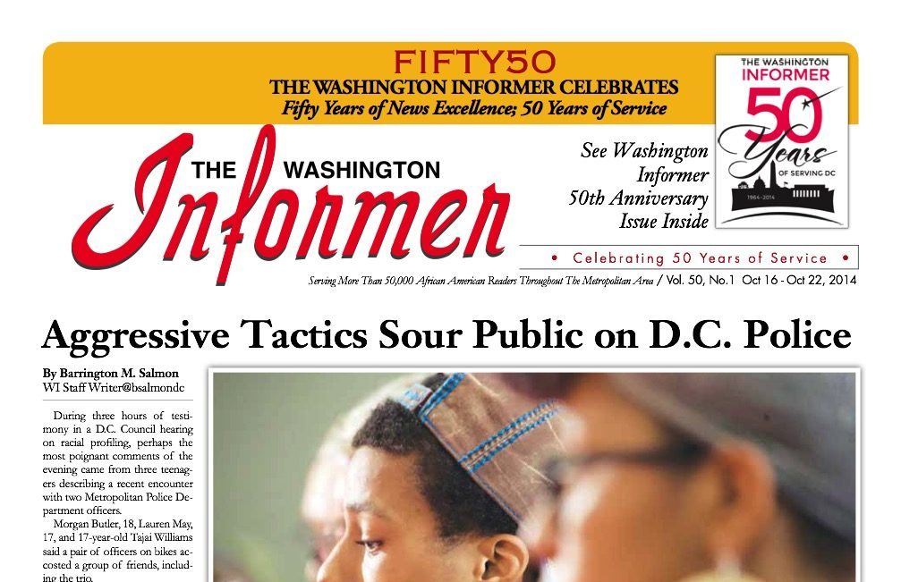 Washington Informer, October 20, 2014