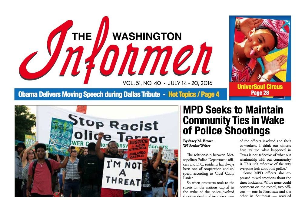 Washington Informer, July 14, 2016