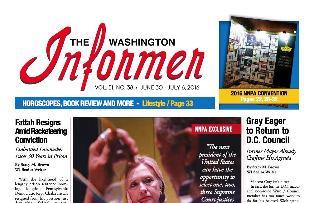 Washington Informer, June 30, 2016