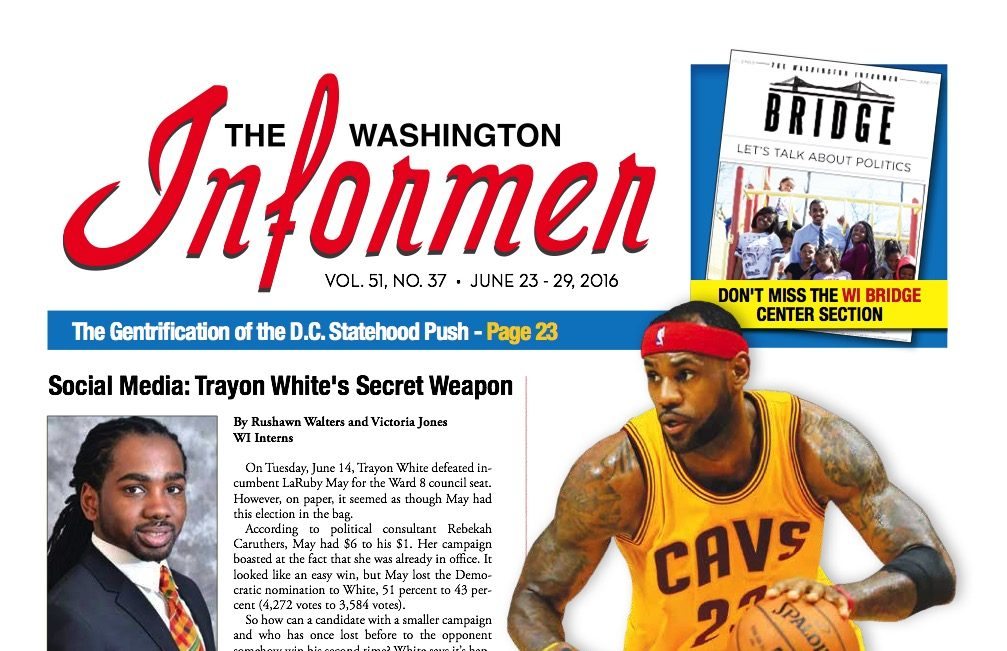 Washington Informer, June 23, 2016