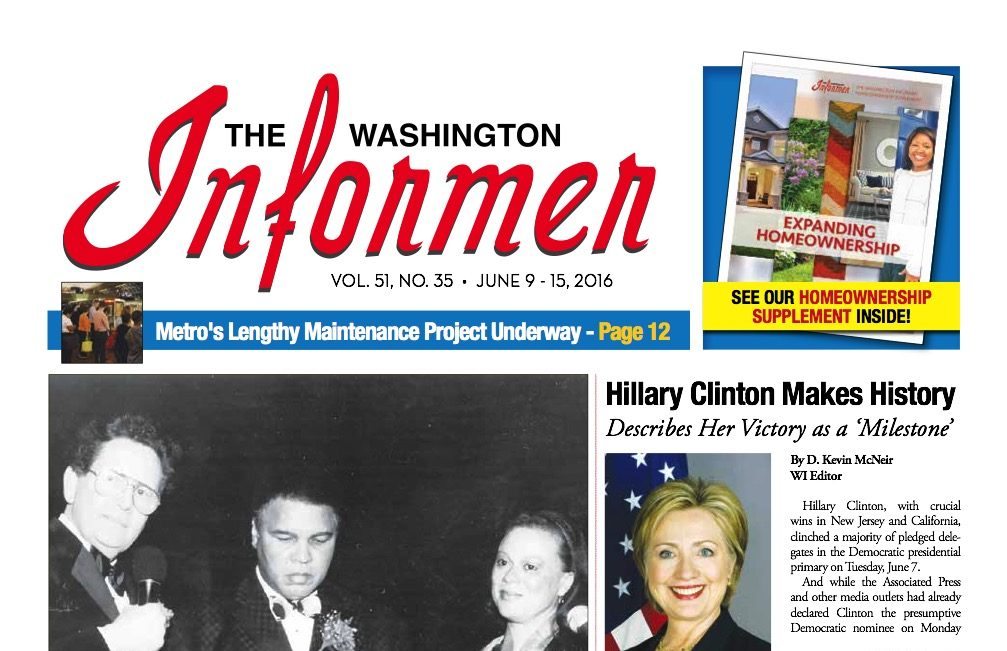 Washington Informer, June 9, 2016
