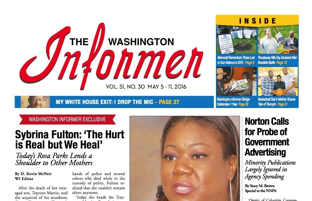 Washington Informer, May 7, 2016