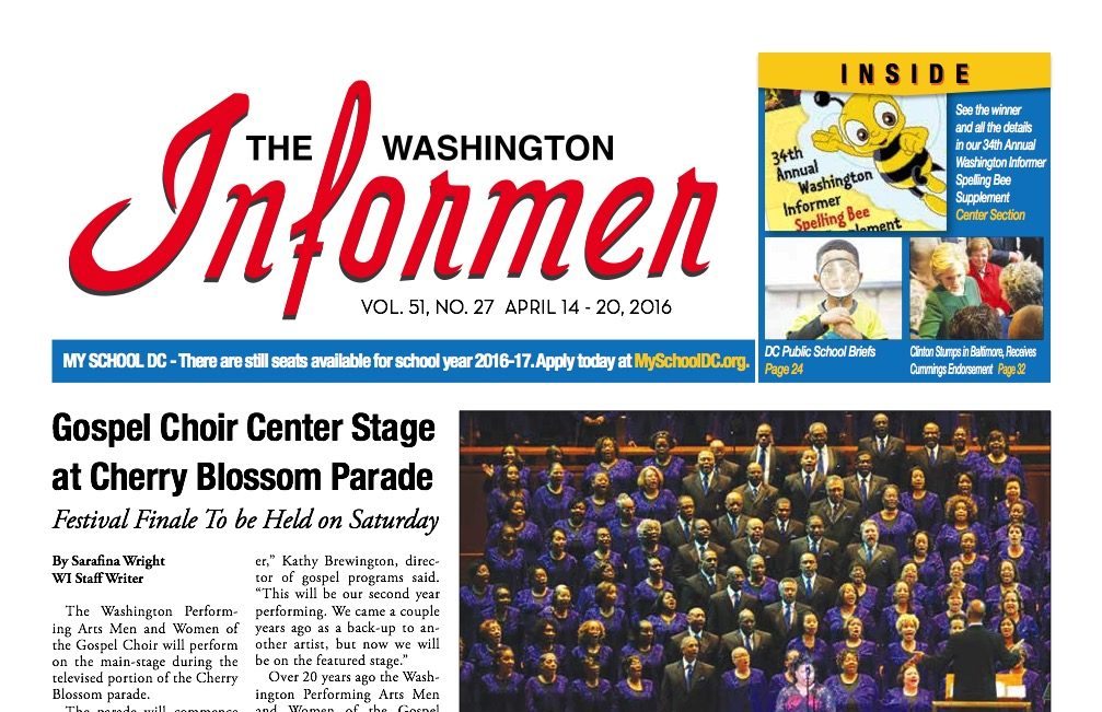 Washington Informer, April 14, 2016