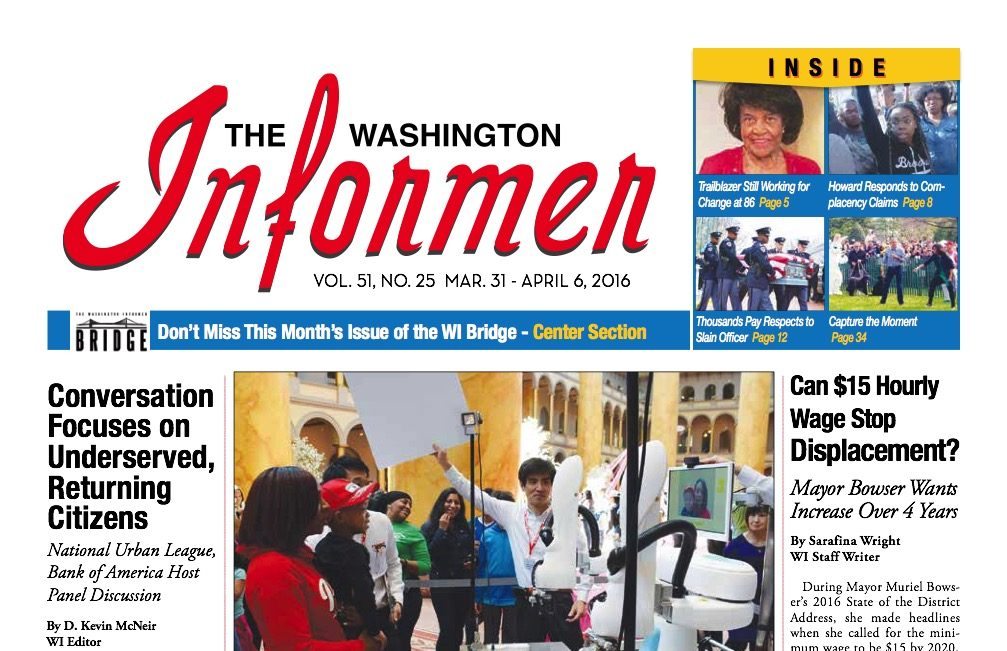 Washington Informer, March 31, 2016