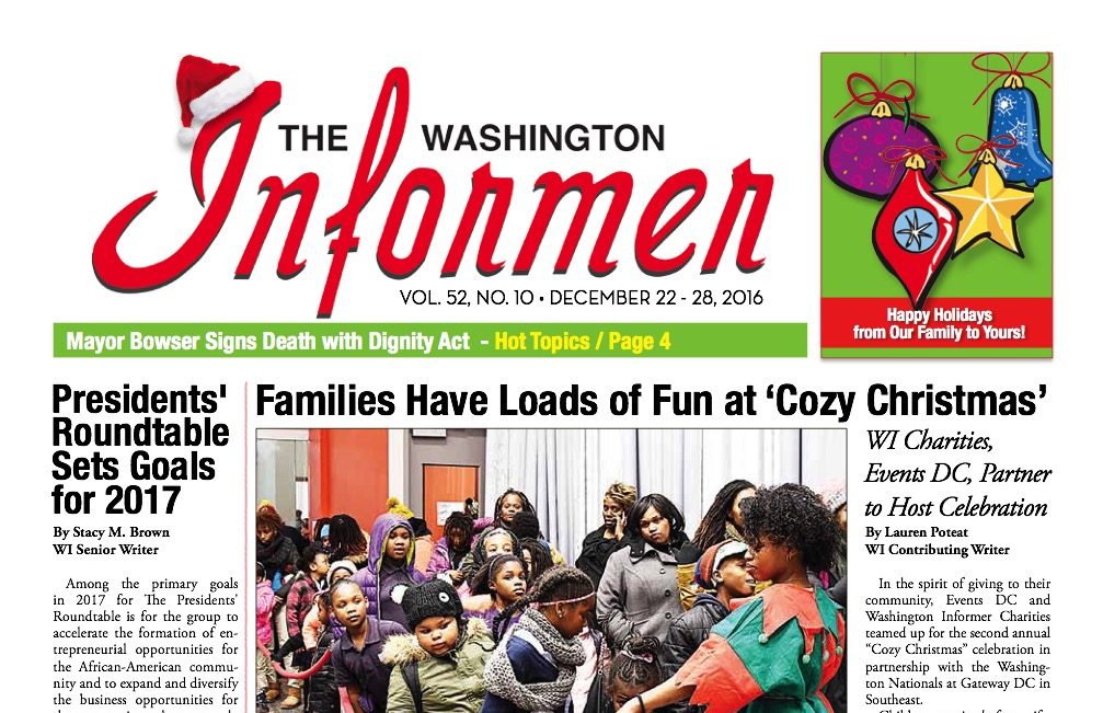 Washington Informer, December 22, 2016