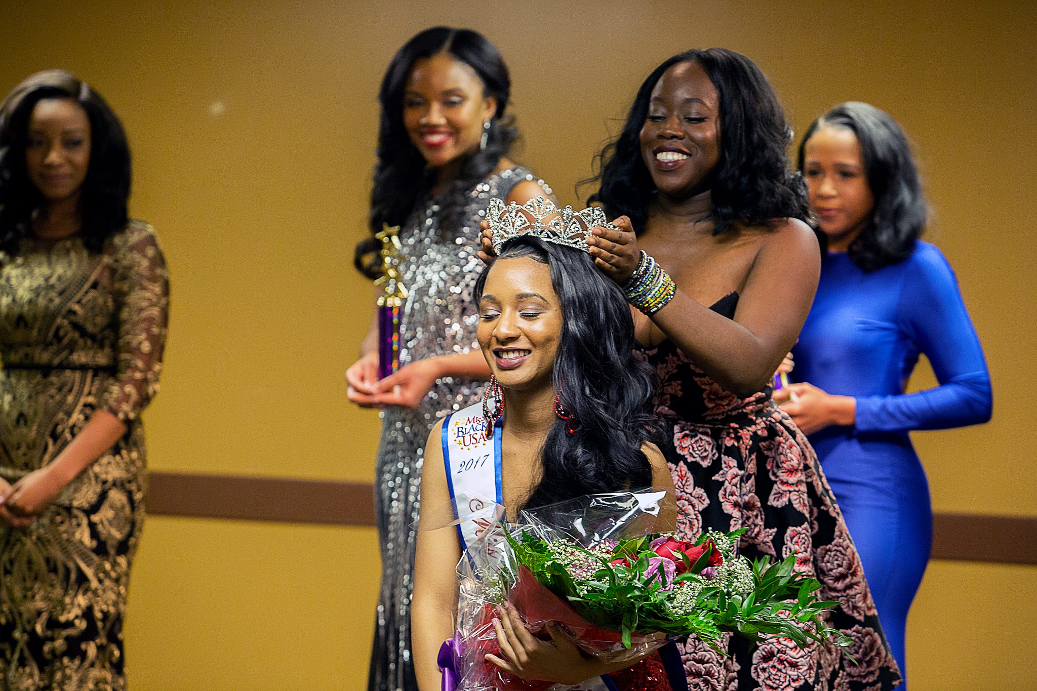 LaToya Mayo of Southeast is crowned Miss Black DC USA on Saturday, Dec. 10 during the pageant at Greater Mt. Calvary Holy Church Family Life Center in Northeast.