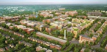Aerial shot of Walter Reed Campus (Courtesy photo)