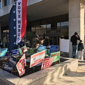 District residents did not let long lines deter them from showing up in record numbers at sites like One Judiciary Square in order to cast their vote on the final day of early voting in Washington, D.C. on Friday, Nov. 4. Photo by Shevry Lassiter