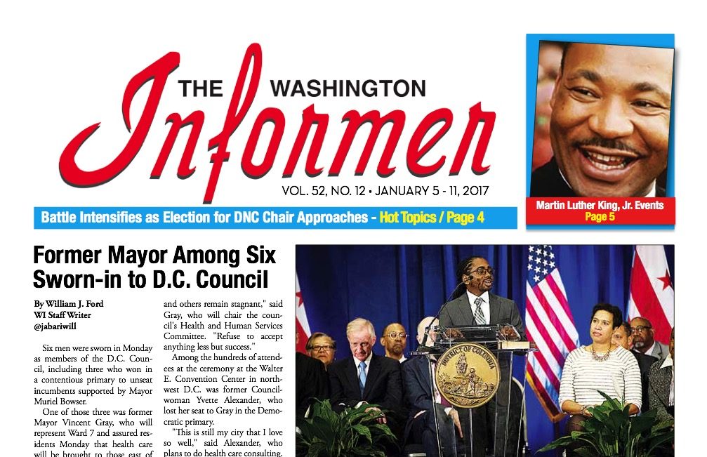 Washington Informer, January 5, 2017
