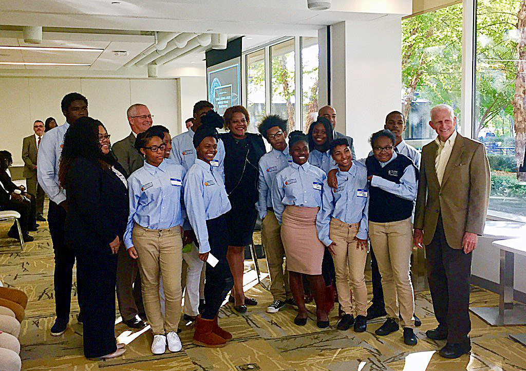 High school students explored careers in the hospitality industry. /Courtesy of DCPS via Twitter