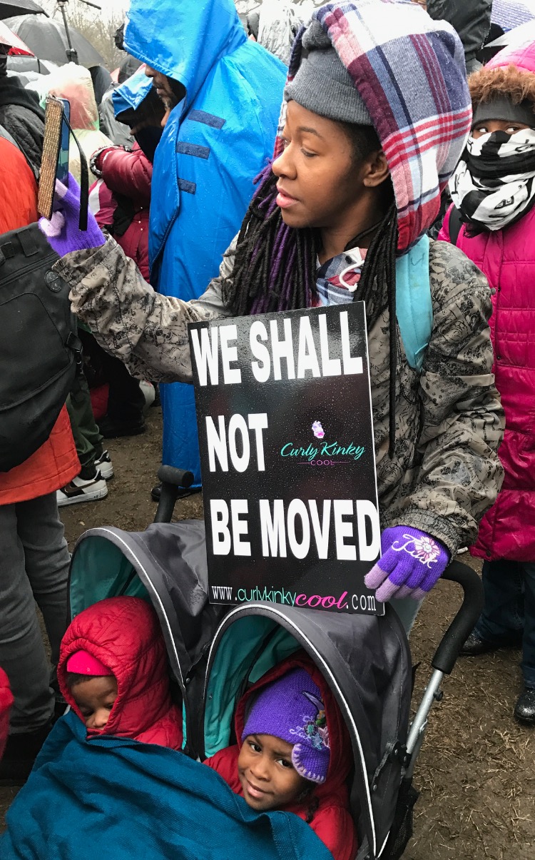The National Action Network holds a march and rally in D.C. on Jan. 14, ahead of the impending Trump inauguration. (Hamil Harris/The Washington Informer)