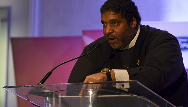 Rev. William Barber II, president of the North Carolina state chapter of the NAACP, delivers a keynote speech during the 2017 NNPA Mid-Winter Conference in Fort Lauderdale, Fla., on Jan. 25. (Freddie Allen/AMG/NNPA)