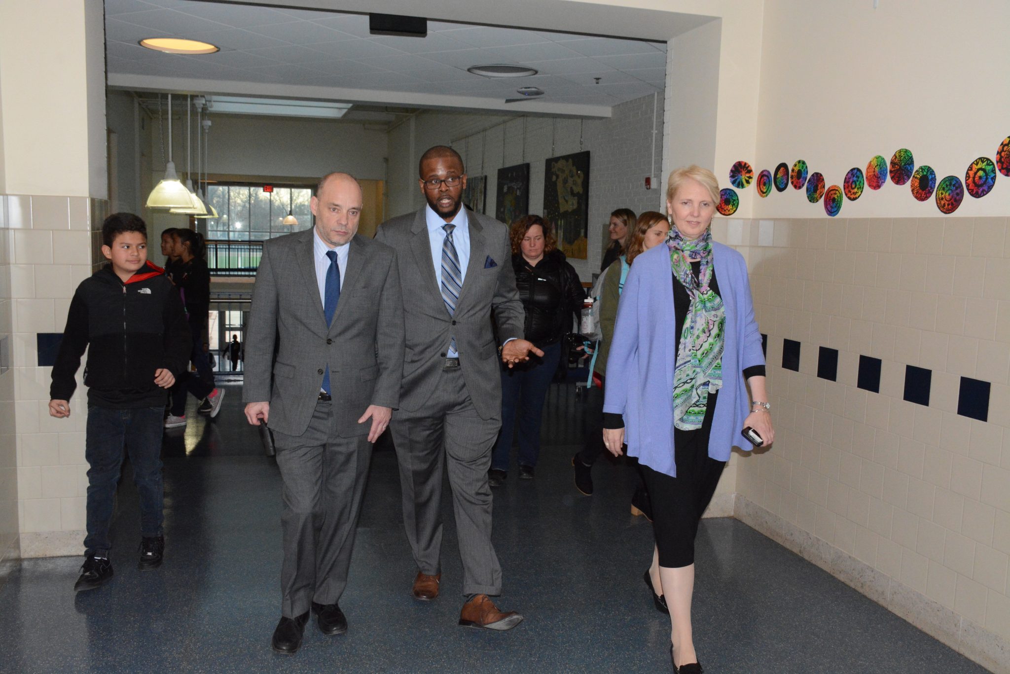 DCPS Chancellor Antwan Wilson arrives at a press conference at Alice Deal Middle School in Northwest on February 1, 2017. /Photo by Roy Lewis