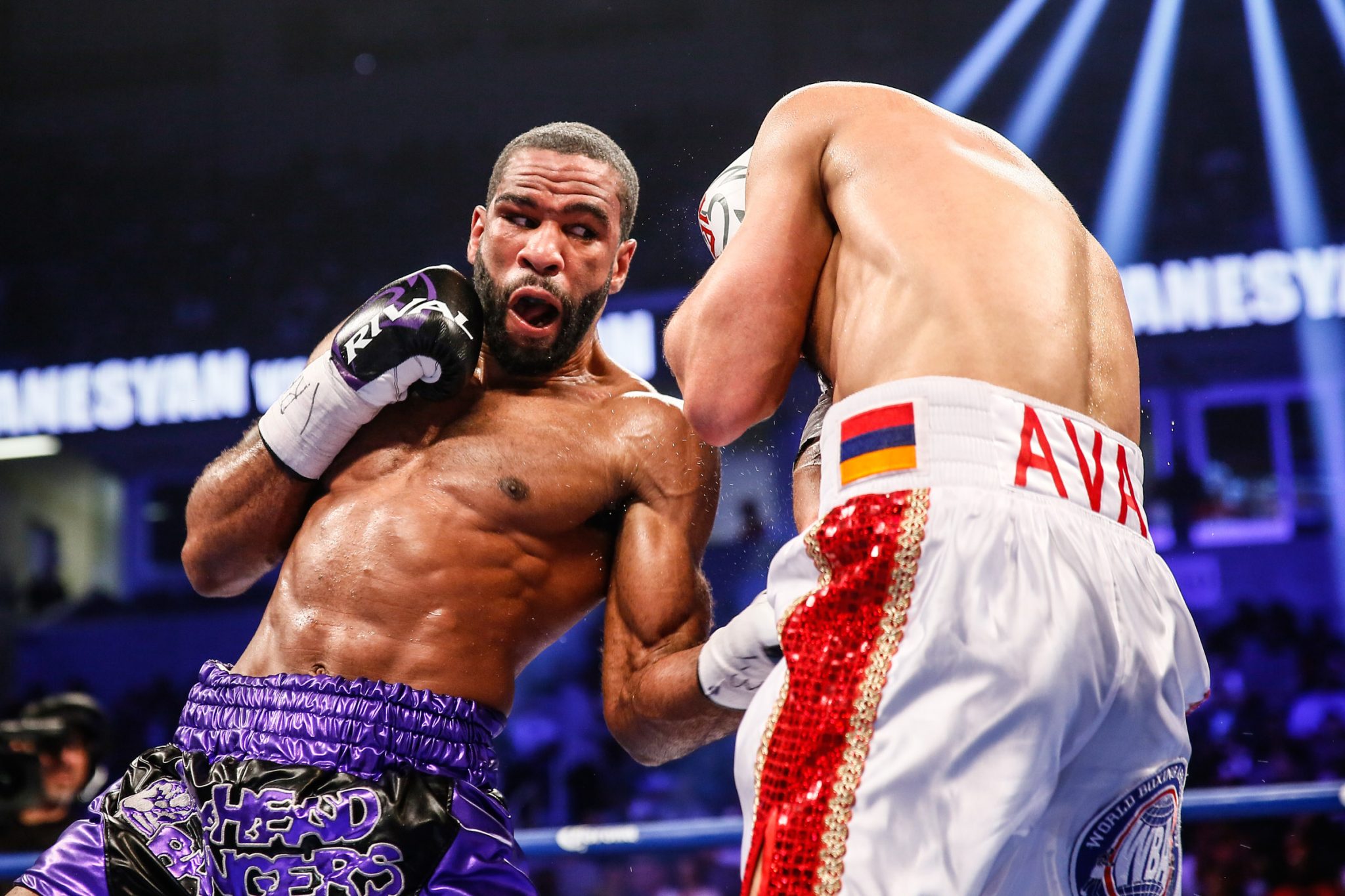 D.C.'s Lamont Peterson defeated WBA regular welterweight world champion David Avanesyan (22-2-1, 11 KOs) in a 12-round unanimous decision at Xavier University's Cintas Center in Cincinnati on Feb. 18.