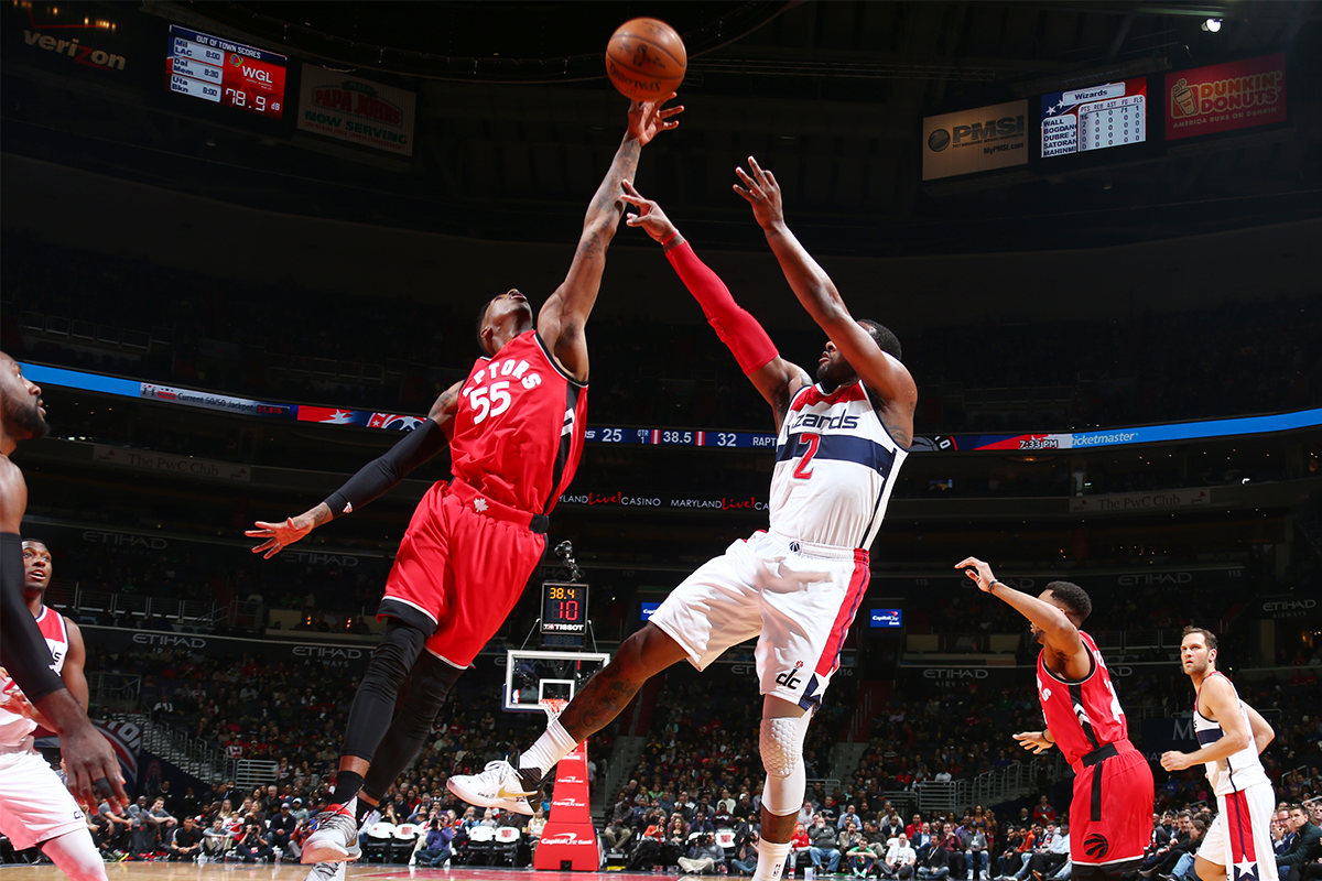 The Toronto Raptors defeated the Washington Wizards 114-106 at Verizon Center in D.C. on March 3. (Courtesy of the Raptors via Twitter)