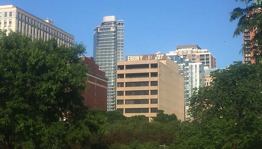 Affectionately known as the Ebony/Jet building, the former headquarters of the Johnson Publishing Company is now prime real estate in Chicago. (Erick Johnson/Chicago Crusader)