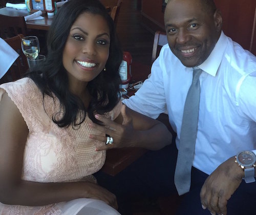 Omarosa Manigault and fiance John Allen Newman (Courtesy of Manigault via Twitter)