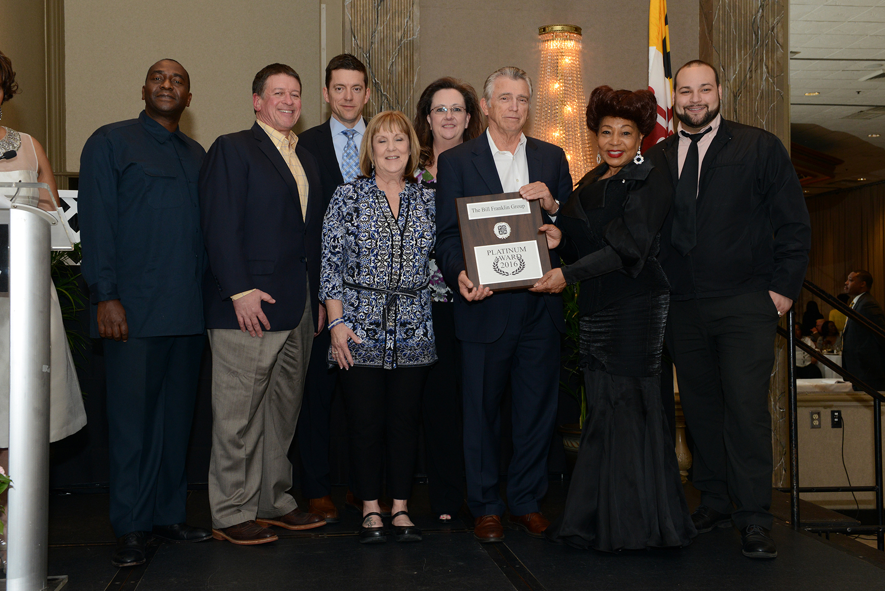 The Bill Franklin Team was recognized for more than $10.5 million in sales for 2016. (Courtesy of PGC Association of Realtors)