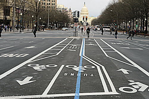City improvements include new bicycle lanes. (Courtesy of Street Mixology)
