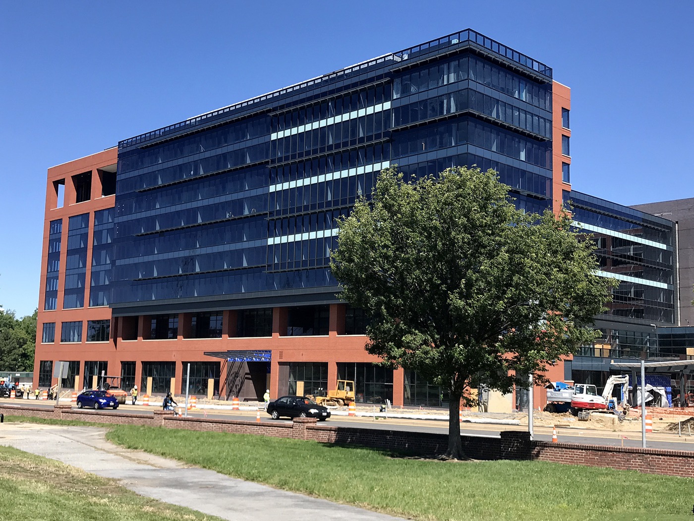 A hotel is currently under construction on Route 1 in College Park near the University of Maryland. (Shevry Lassiter/The Washington Informer)