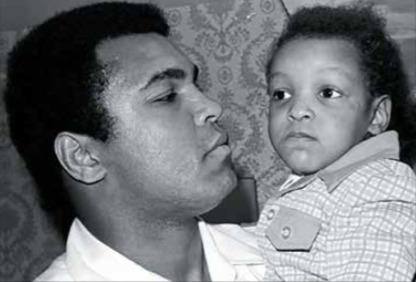 A father's love: Muhammad Ali and Muhammad Ali Jr. (Courtesy photo)