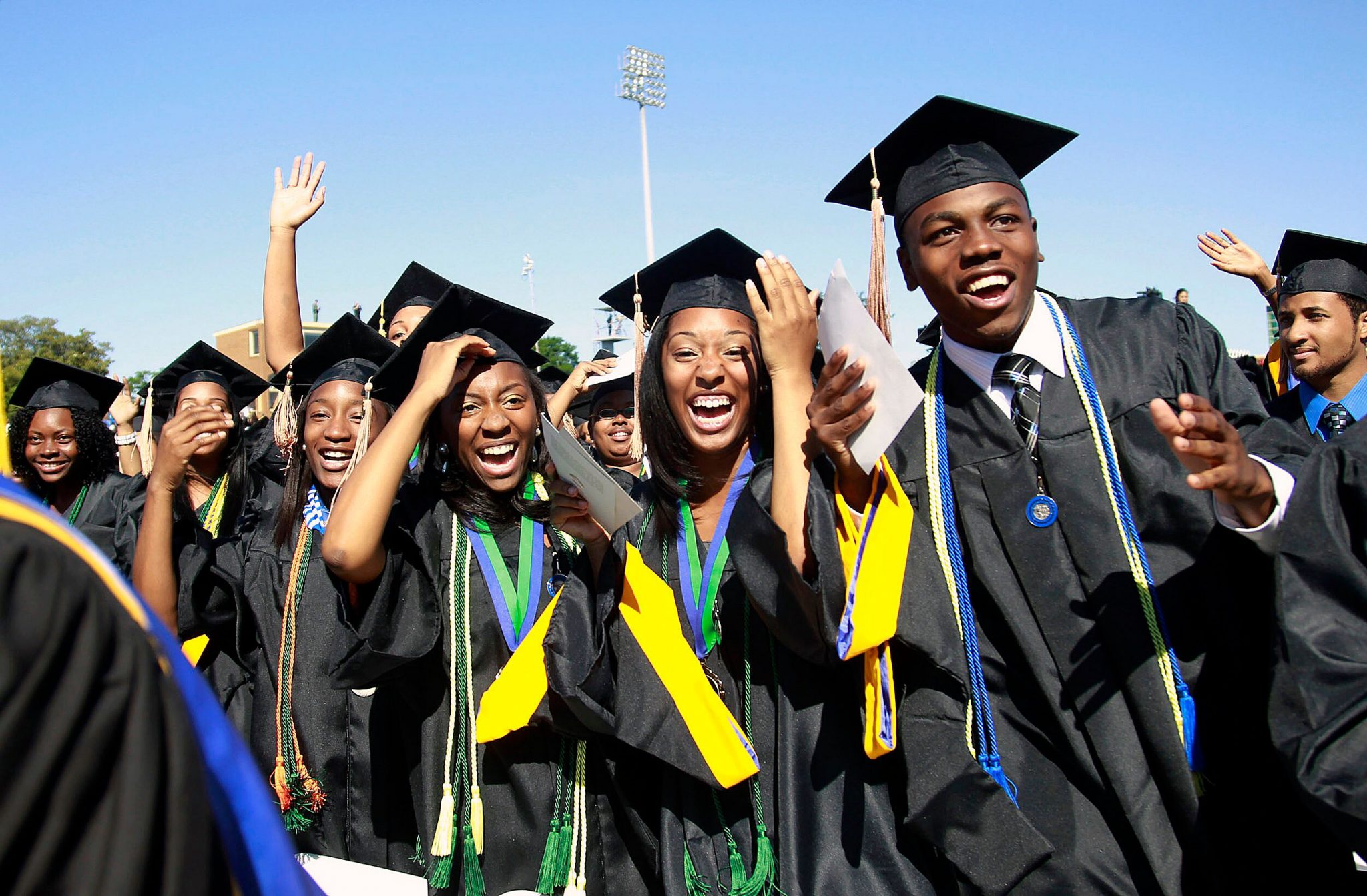 Even after decades of affirmative action, black and Hispanic students are more underrepresented at the nation​'s top colleges and universities than they were 35 years ago. (Kenya Downs/Race Matters and Education)