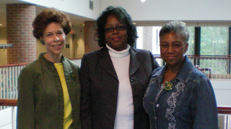 From left: Janet Brown Strafer, Karen Ely and Lynn Brile, the first African-American students to live on campus at the College of William & Mary (Courtesy photo)