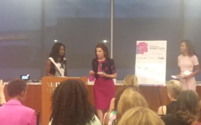 Nancy Brinker, Susan G. Komen founder, is honored at Breast Care for Washington's "Women of Vision" fundraising event on Sept. 13 in northwest D.C. (Courtesy photo)