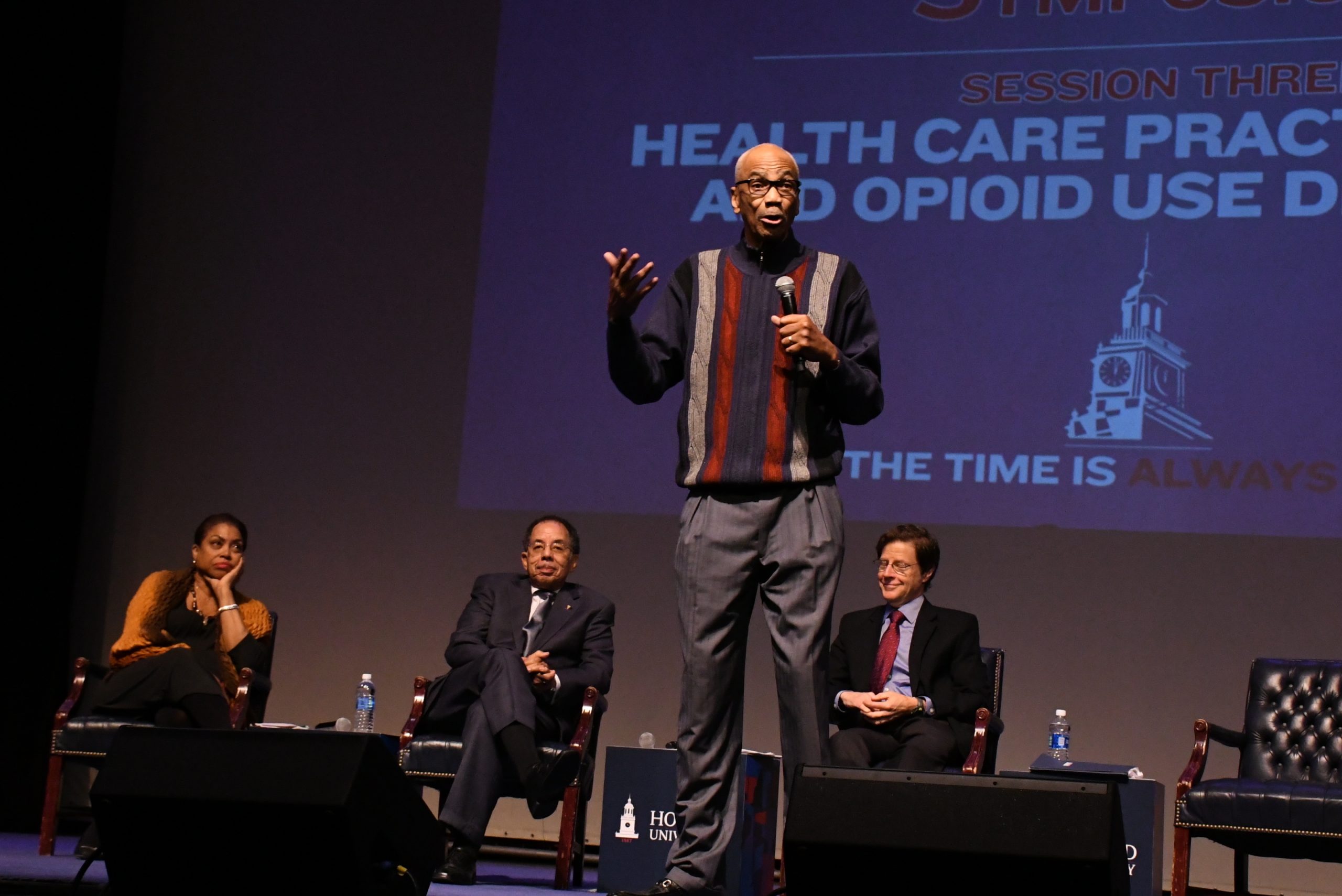 A health forum on D.C.'s opioid crisis is held in Howard University's Cramton Auditorium in northwest D.C. on Nov. 2. (Roy Lewis/The Washington Informer)