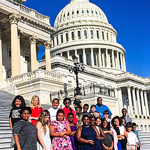 A group of D.C. students recently toured the U.S. Capitol Building. (Courtesy of Inspired Teaching Demonstration PCS)