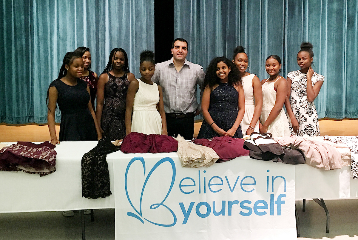 Fashion mogul Sam Sisakhti is giving dresses to young girls. (Courtesy photo)