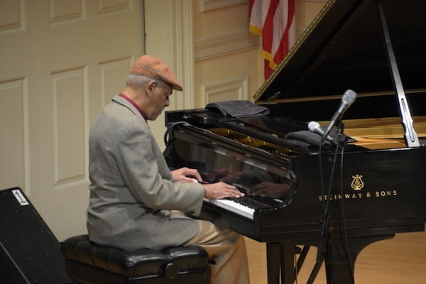 McCoy Tyner performs at the Library of Congress' Coolidge Auditorium in D.C. on Dec. 8. (Courtesy of the Library of Congress)