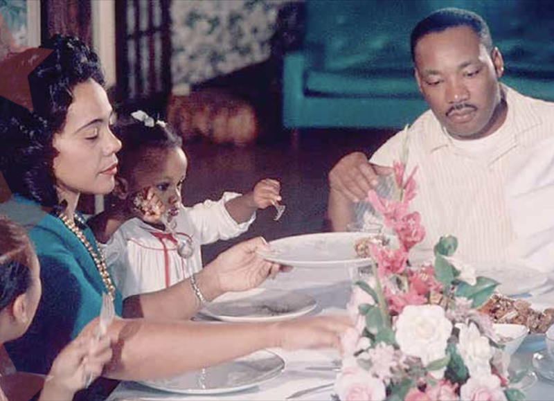 Despite his civic activism that took him both across the U.S. and around the world, Dr. Martin Luther King Jr. made it a priority to share special time with his family. (Courtesy photo)