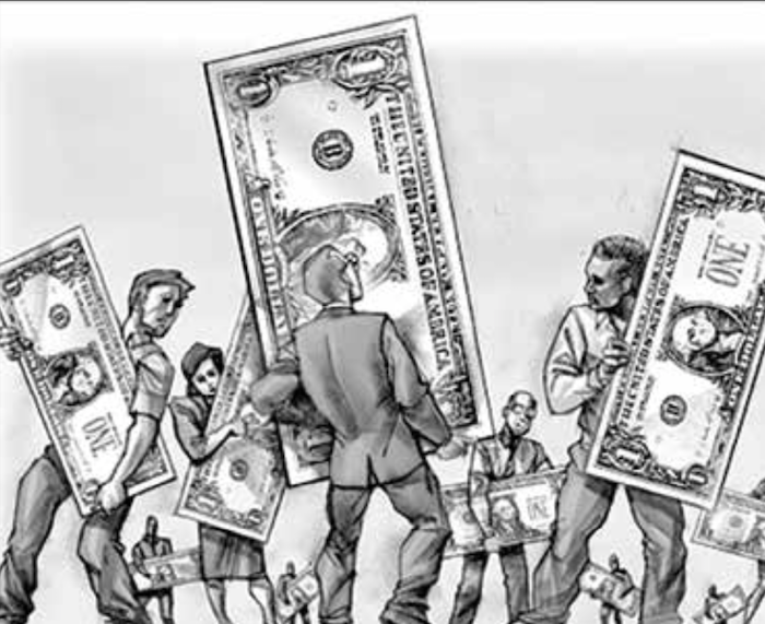 Americans fight for the almighty dollar. (Courtesy photo)