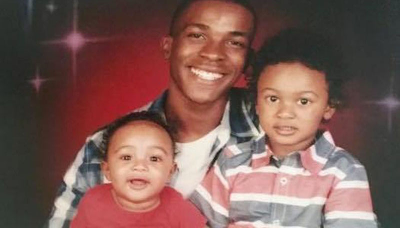 Stephon Clark, 22, was fatally shot by Sacramento police officers last week. This photo of him with his two young sons has been widely circulated on social media by family and friends decrying the shooting and calling for justice. (Twitter)