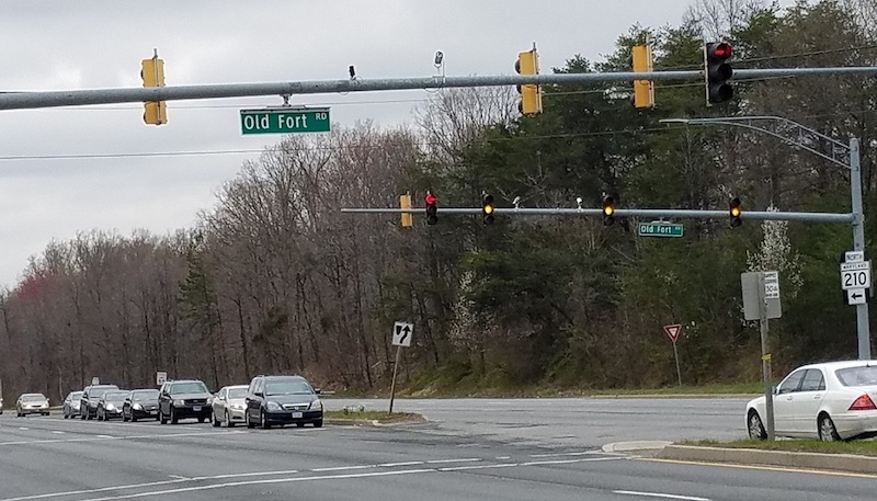 State lawmakers have until April 9 to decide whether to post a speed camera at an intersection of Route 210 and Old Fort Road near the Potomac Village shopping center in Fort Washington. (William J. Ford/The Washington Informer)