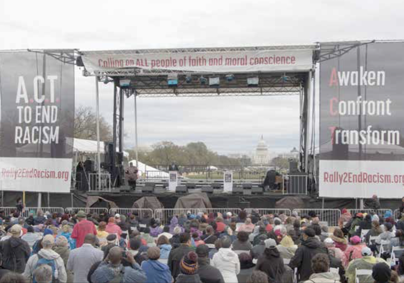 The "Act to End Racism" rally is held on the National Mall in D.C. on April 4, 2018, the 50th anniversary of the assassination of Dr. Martin Luther King Jr. (Shevry Lassiter/The Washington Informer)