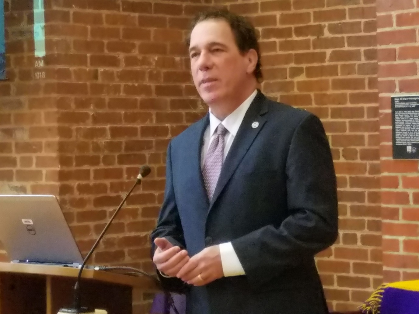Baltimore County Executive Kevin Kamenetz died May 10 at the age of 60. He spoke at the Young Democrats of Maryland convention in Annapolis on Feb. 19. /Photo by William J. Ford