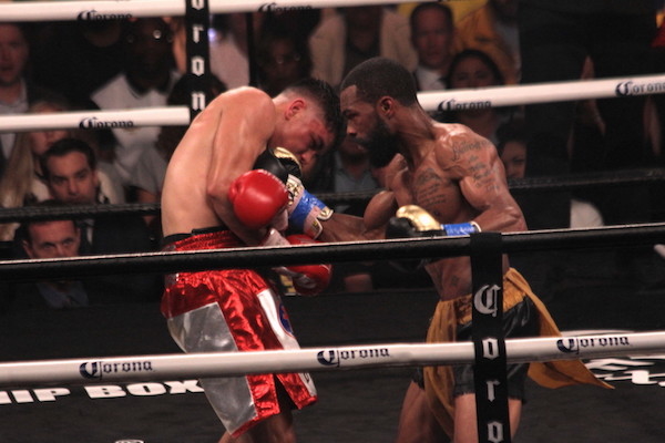 Gary Russell Jr. successfully defended his WBC featherweight championship with a unanimous decision over Joseph "JoJo" Diaz Jr. at MGM National Harbor in Oxon Hill, Maryland, on May 19. (Mike Greenhill)