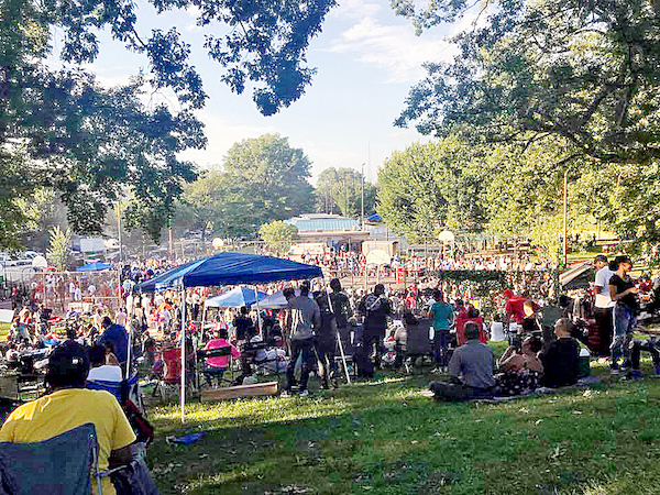 Hundreds of Black men, women and children converged Saturday afternoon on Upshur Recreation Center in northwest D.C. on during Cease Fire, Don't Smoke the Brothers and Sisters' 11th annual cookout and amateur boxing tournament. (Courtesy photo)