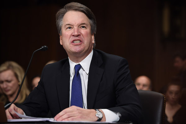 Supreme Court nominee Judge Brett Kavanaugh testifies before the US Senate Judiciary Committee in the Dirksen Senate Office Building on Capitol Hill September 27, 2018 in Washington, DC. A professor at Palo Alto University and a research psychologist at the Stanford University School of Medicine, Ford has accused Supreme Court nominee Judge Brett Kavanaugh of sexually assaulting her during a party in 1982 when they were high school students in suburban Maryland. (Photo by Saul Loeb-Pool/Getty Images)