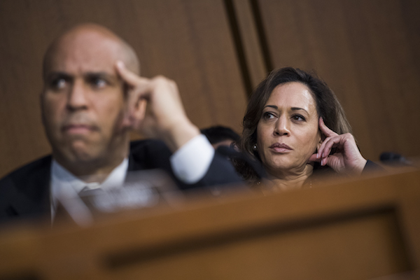 Cory Booker, Kamala Harris