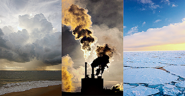 "Climate change" and "global warming" are often used interchangeably but have distinctly different meanings. (Courtesy of NASA)