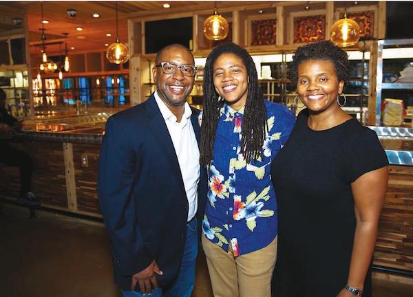 From left: Chef Furard Tate, Andra "AJ" Johnson and Dr. Erinn Tucker, founders of DMV Black Restaurant Week