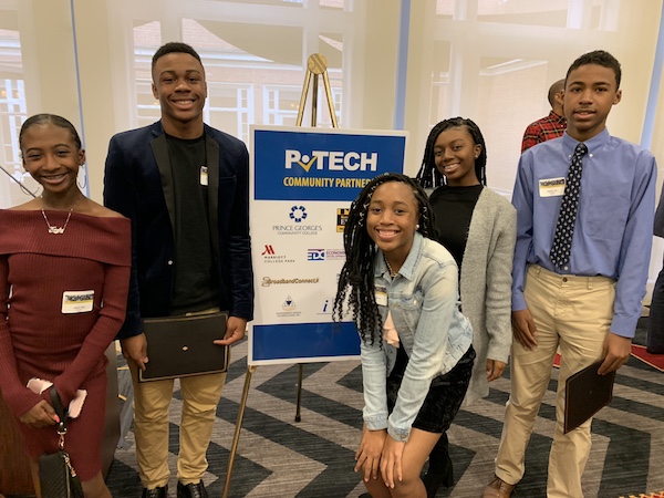 Now in its second year, P-TECH allows students to earn their high school diploma, college credits up to an associate's degree, and relevant work experience at no cost. (Courtesy of PGCPS)