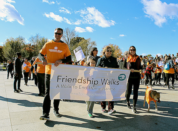 Hundreds participate in the 1.5-mile Friendship Walks event for homelessness, held around the National Mall on Nov. 3. (Brigette Squire/The Washington Informer)